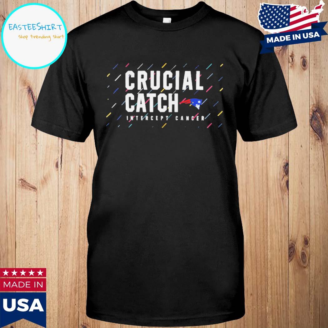 New England Patriots 2021 crucial catch intercept cancer shirt, hoodie,  sweater, long sleeve and tank top