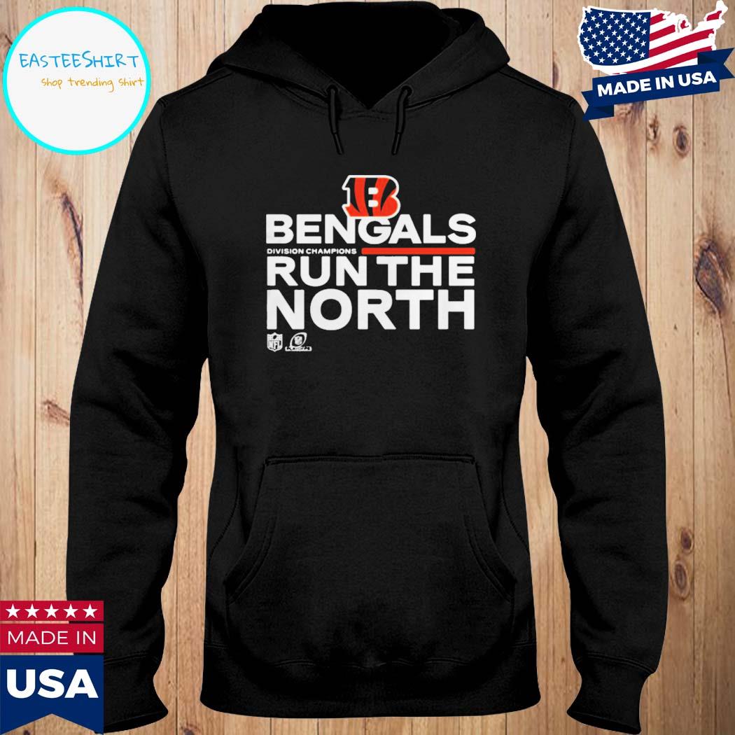 Cincinnati Bengals run the North 2021 AFC North Division Champions shirt,  hoodie, sweater, long sleeve and tank top