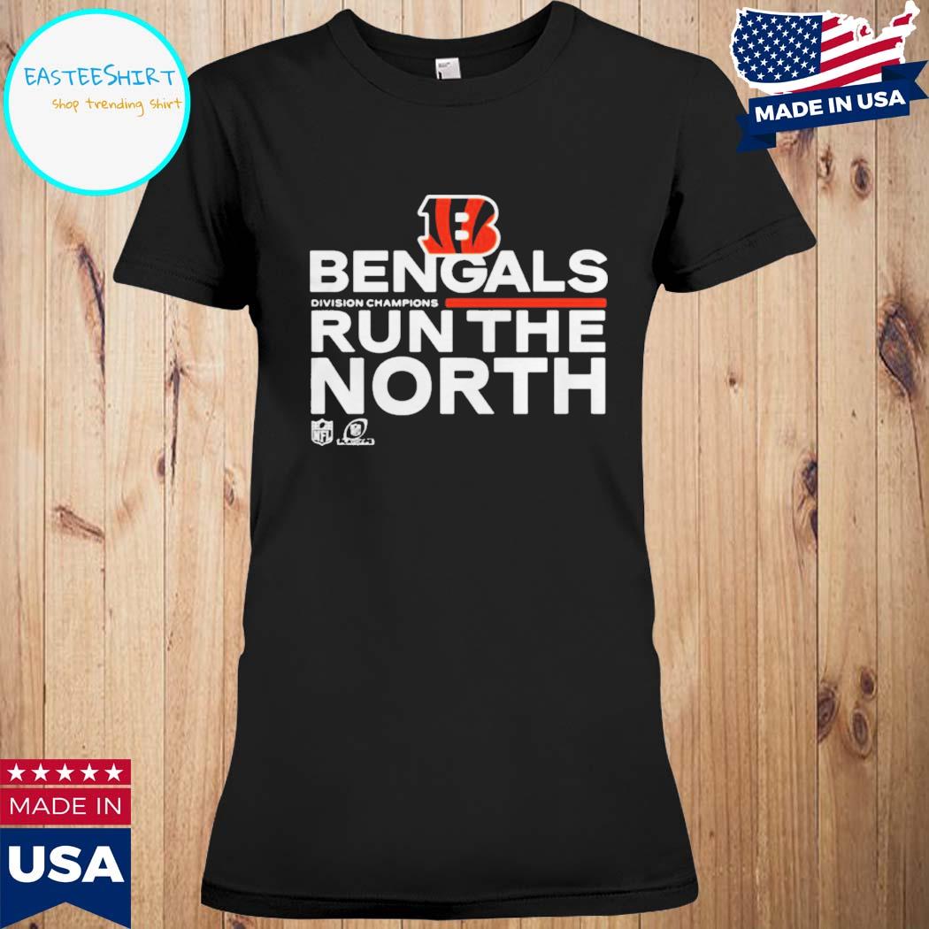 Cincinnati Bengals Run The North 2021 AFC North Division Champions Trophy  Collection Shirt, hoodie, sweater, long sleeve and tank top