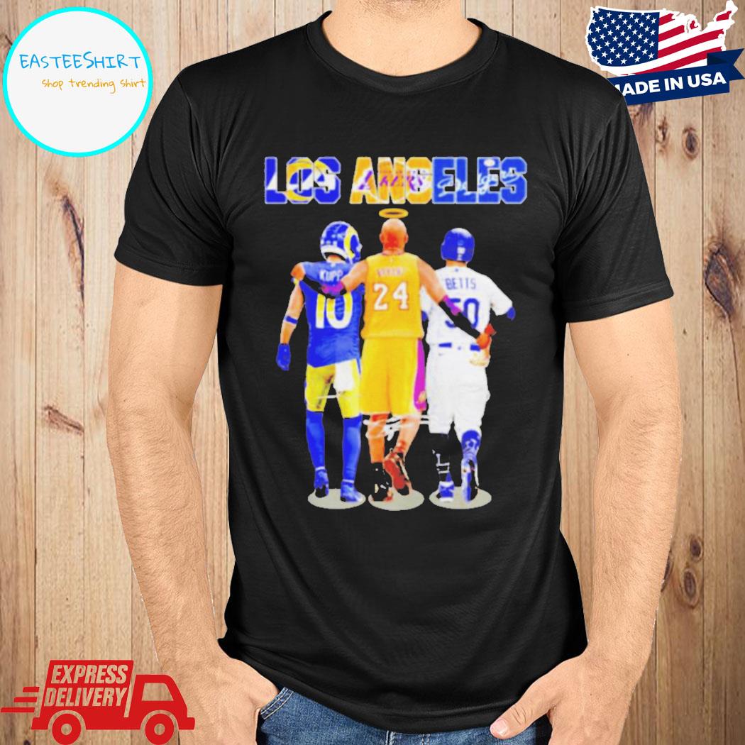 Los Angeles Cooper Kupp Kobe Bryant and Mookie Betts signatures shirt -  Online Shoping