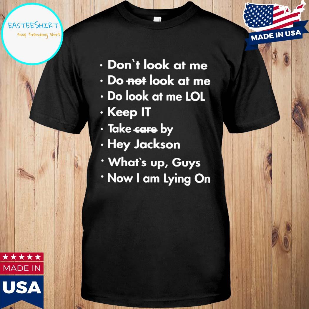 Official Translatedtees don't look at me do not look at me T-shirt