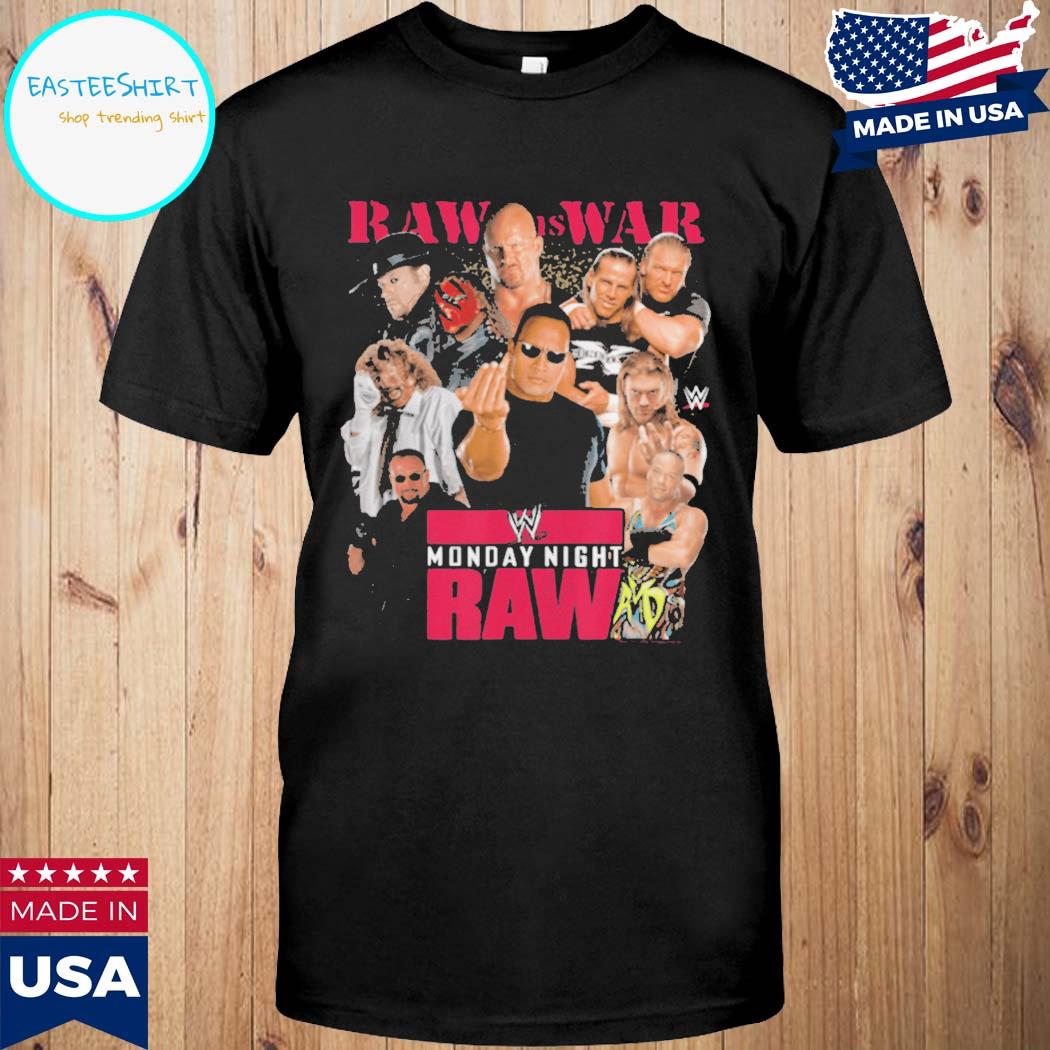 Official Wwe raw is war attitude era collage shirt