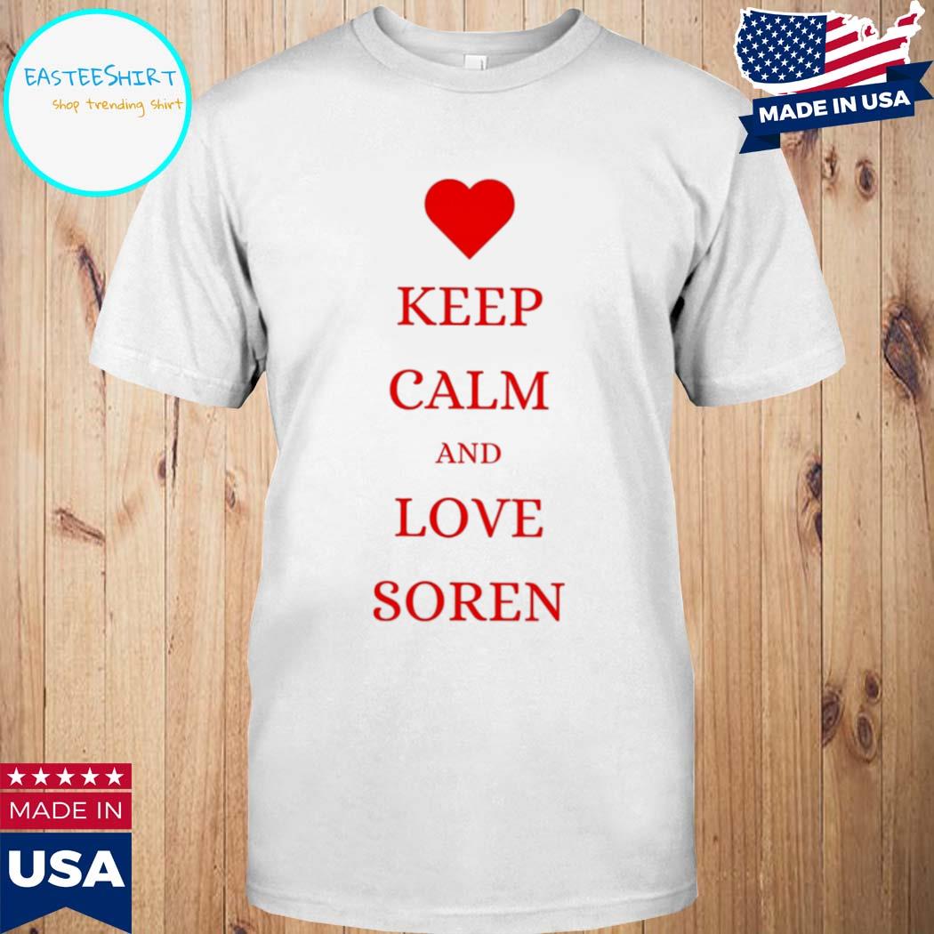 Official Keep calm and love soren T-shirt