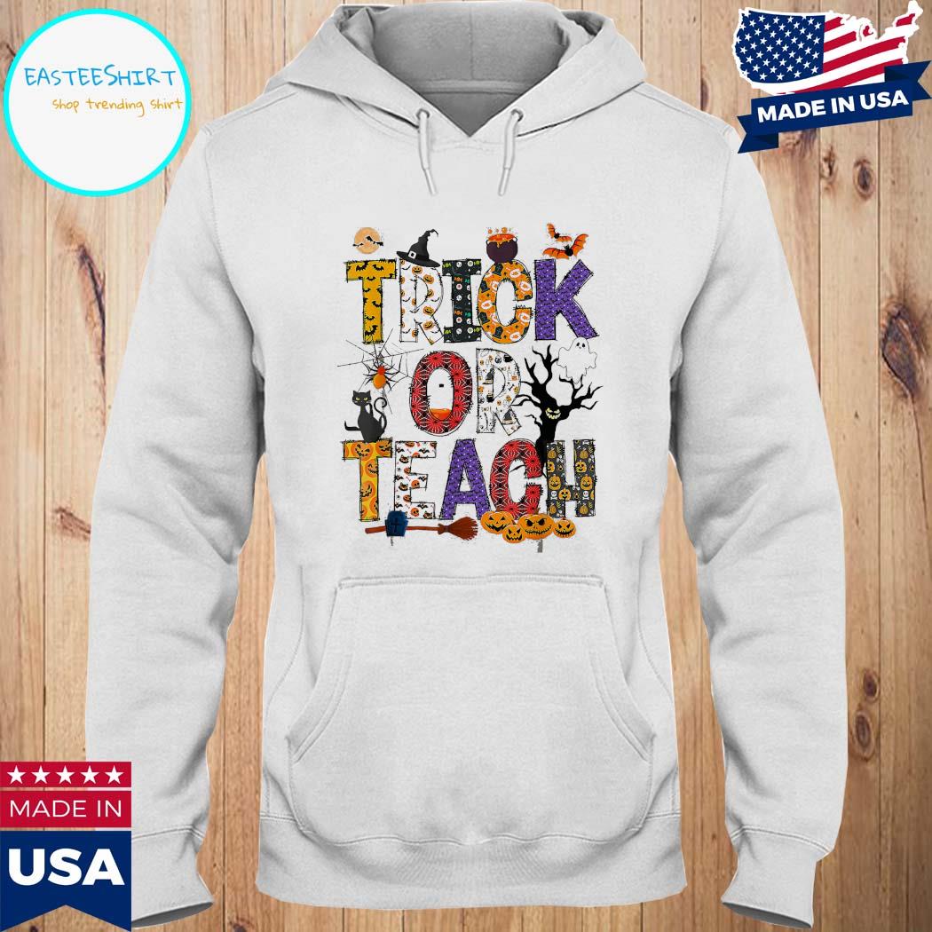 Official Trick or teach teach halloween T-s Hoodie