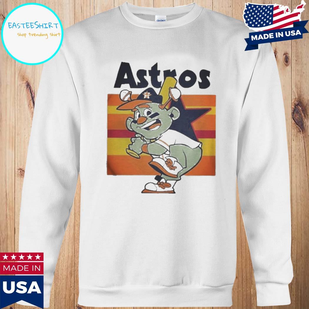 Official houston astros world series 2022 baseball orbit mascot we want  houston vintage T-shirt, hoodie, sweater, long sleeve and tank top