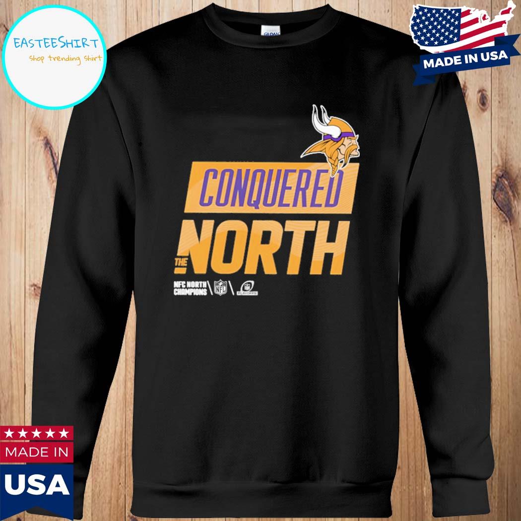 Official Vikings conquered north the NFC north champions T-shirt