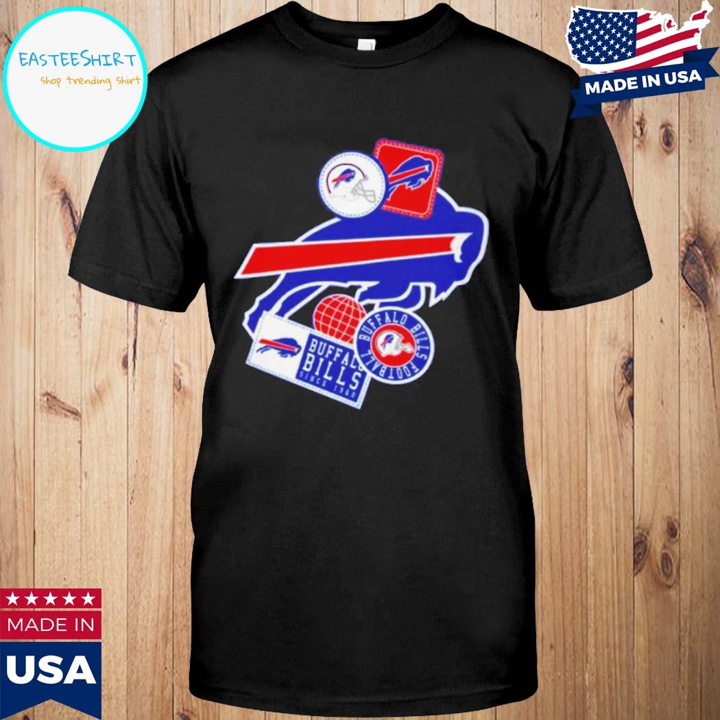 Official buffalo Bills new athletic slub front knot T-shirt