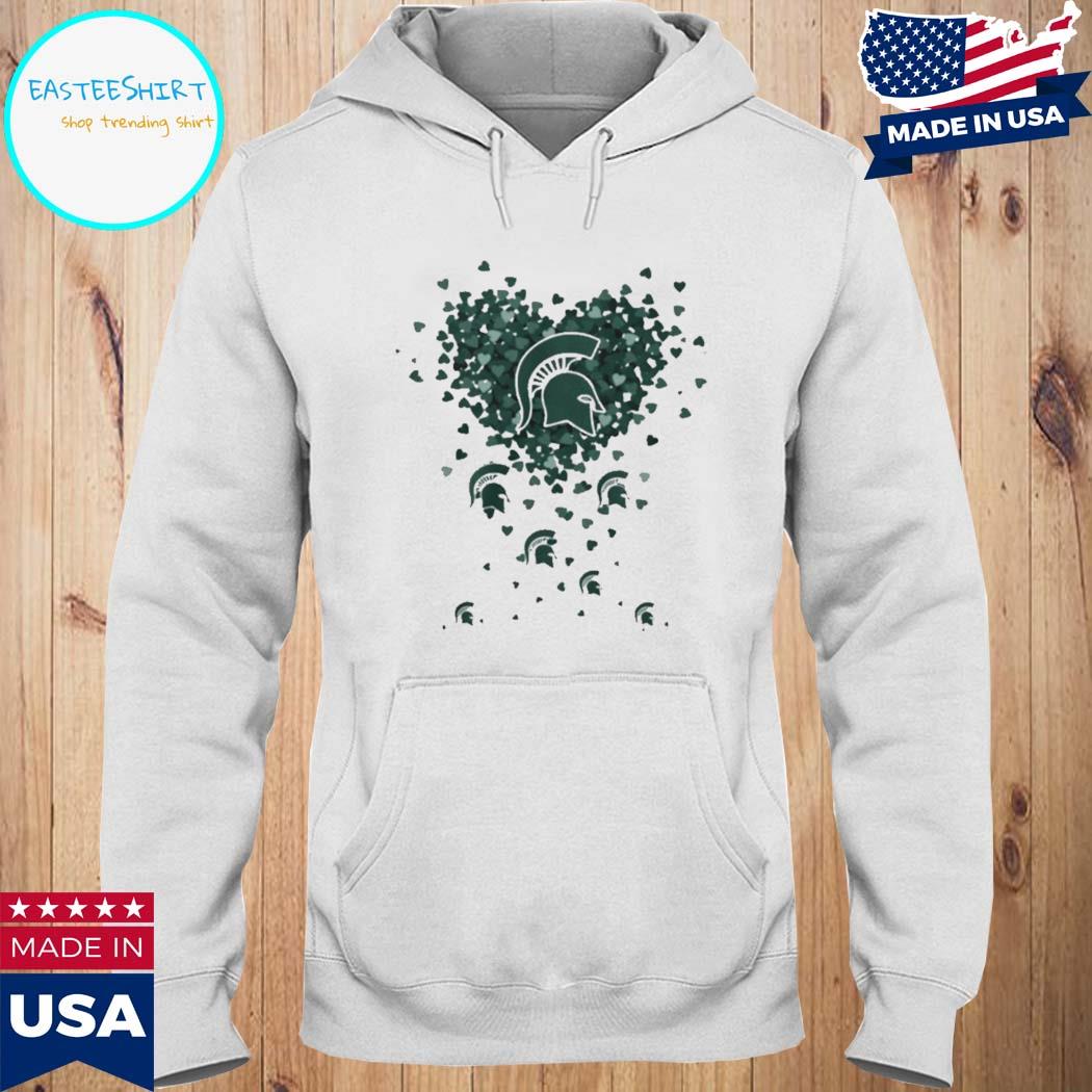 Official Hearts Michigan state spartan spartan strong T-shirts Hoodie