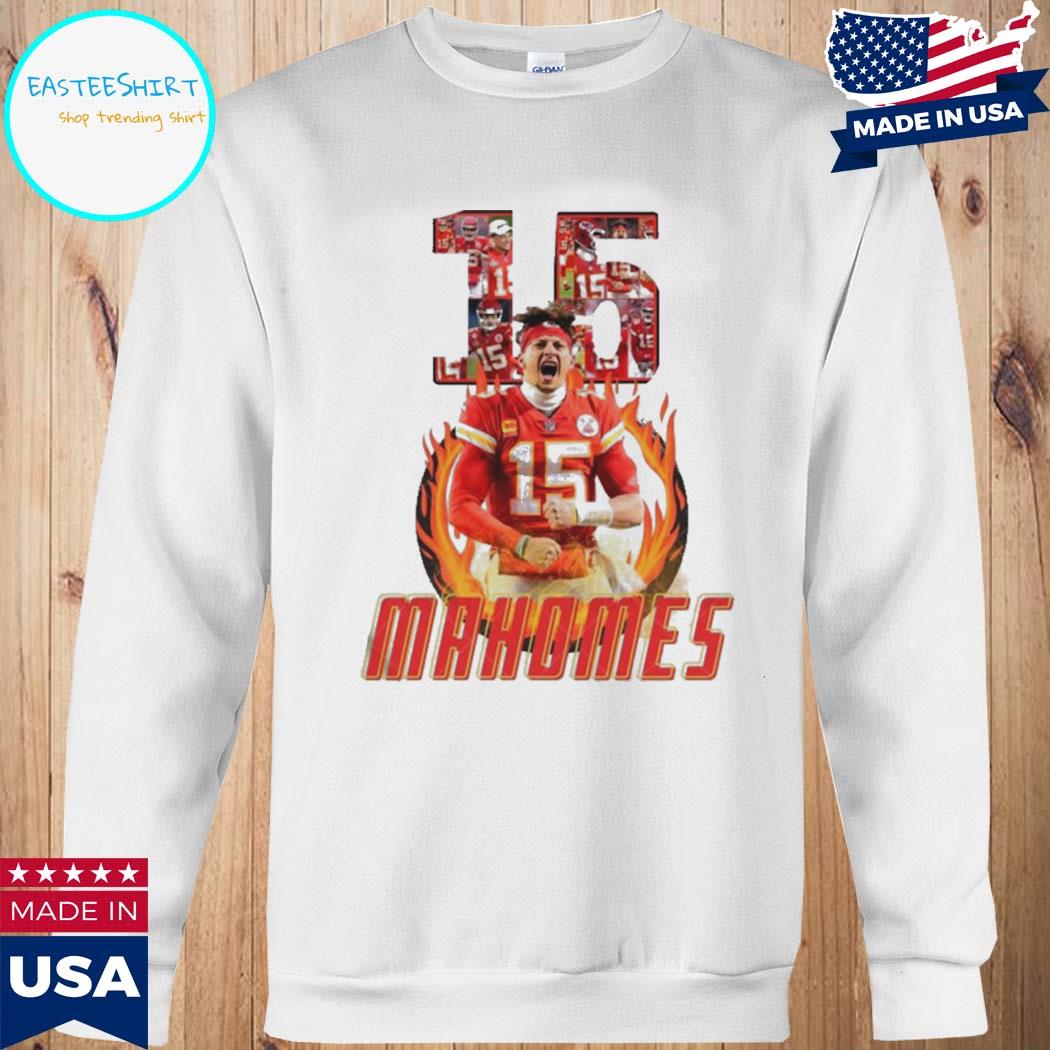 Patrick Mahomes 15 Kansas City Chiefs football poster shirt, hoodie, sweater,  long sleeve and tank top