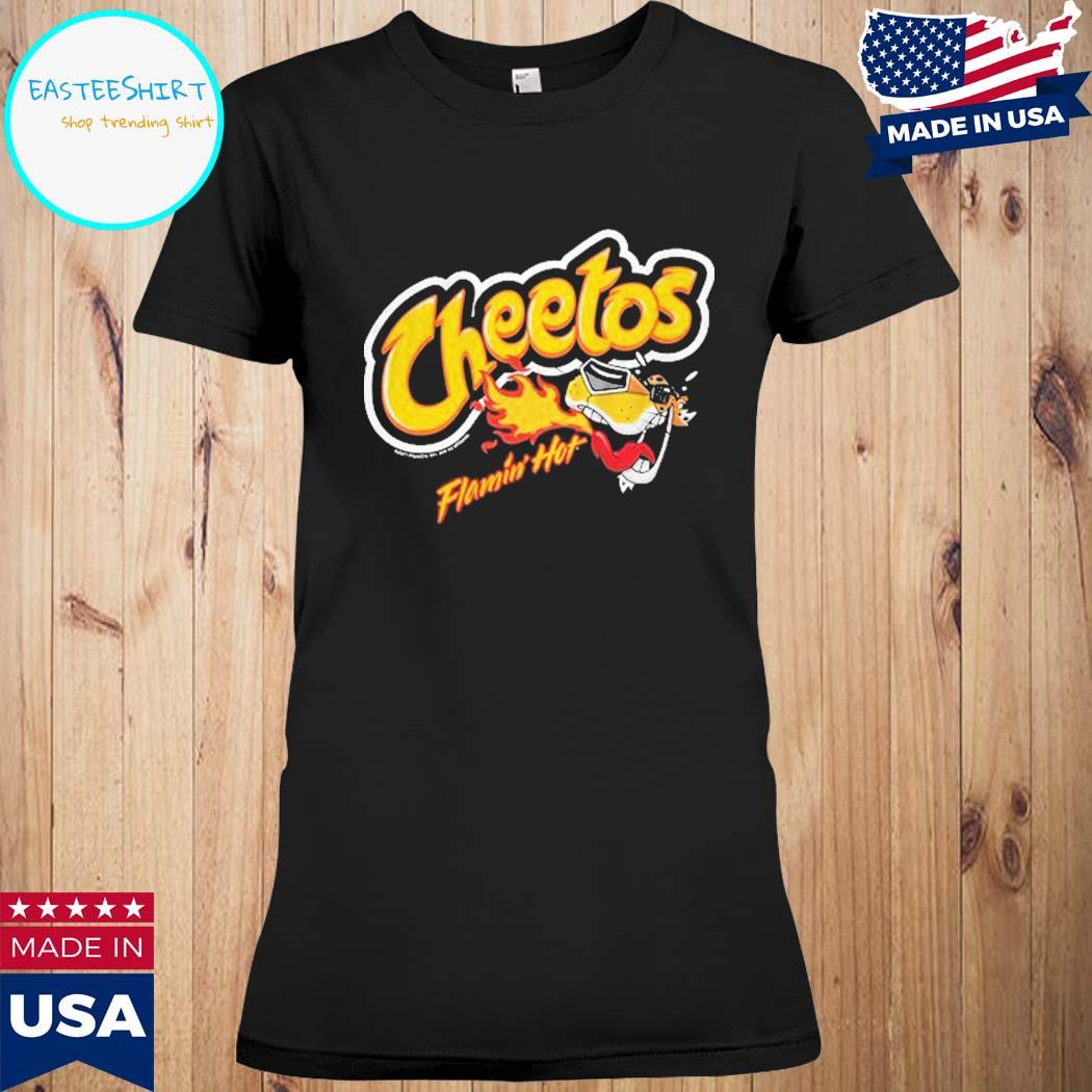 Cheetos Mens Chester Cheetah Shirt - Flamin Hot Chester Cheetah Graphic  T-Shirt