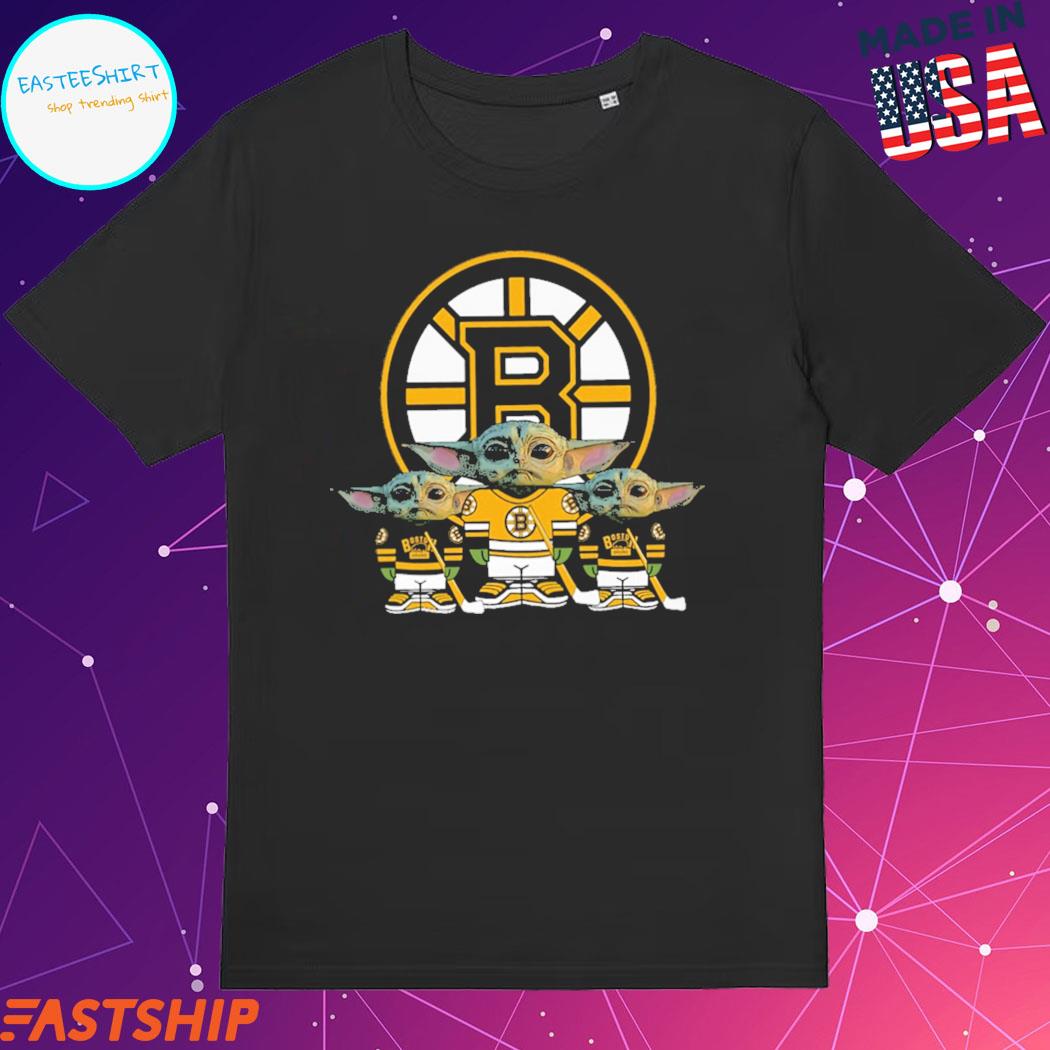 Boston Bruins Logo Baby Yoda Shirt - High-Quality Printed Brand