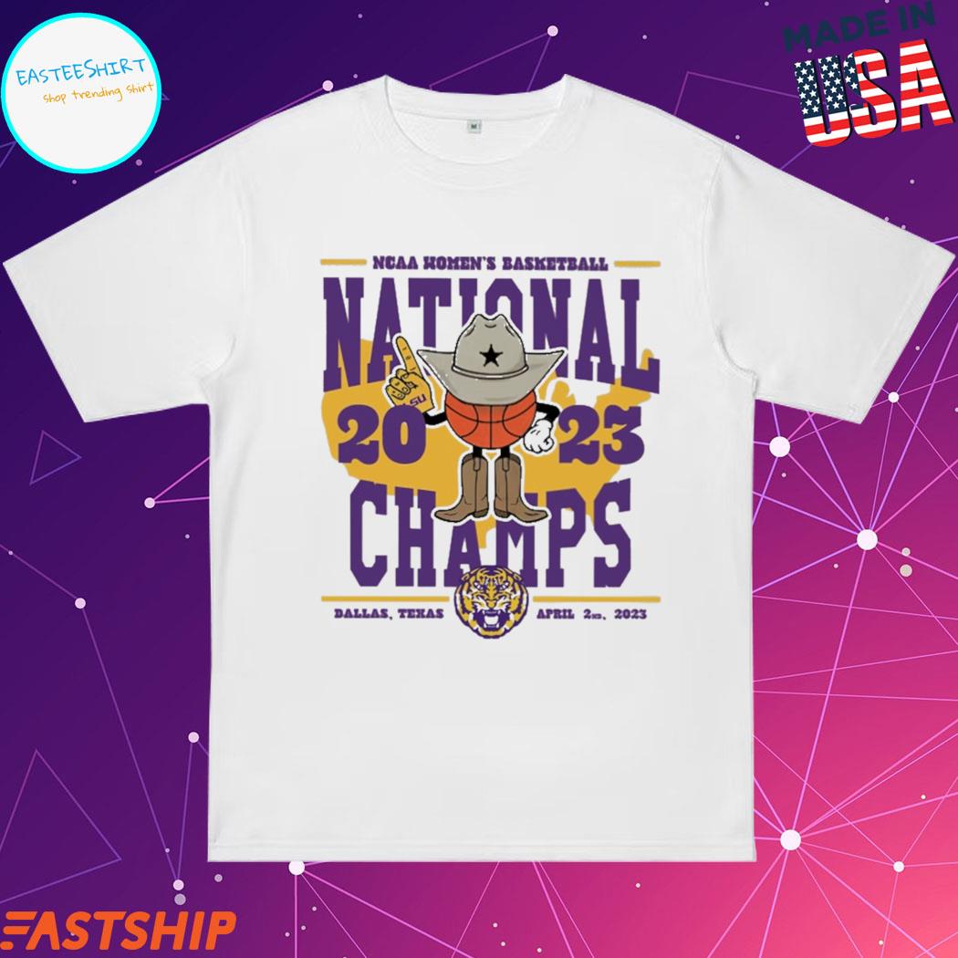 LSU Tigers 2023 NCAA Women's Basketball National Champions Yellow