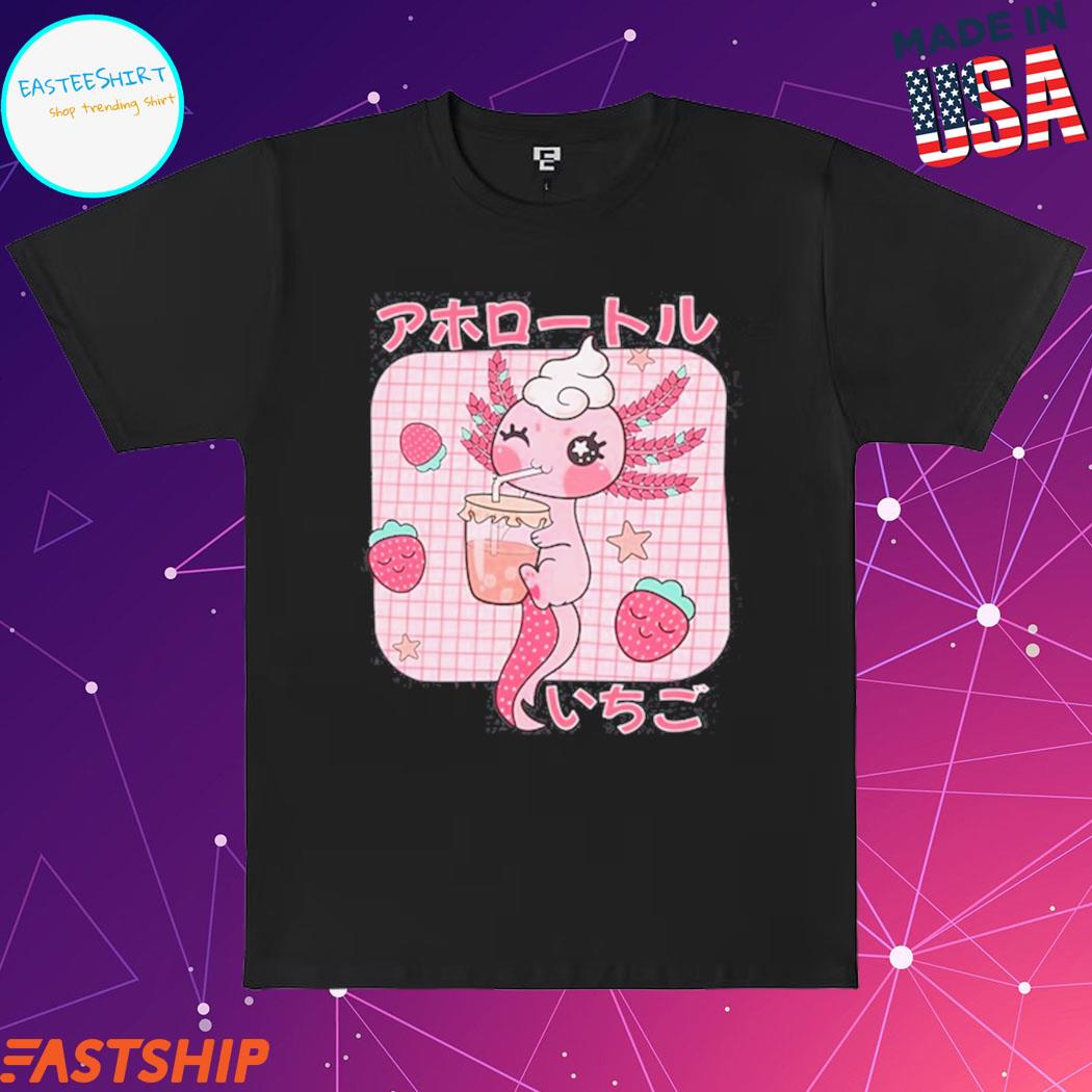 Official michelle otter strawberry axolotl T-shirt, hoodie, tank top,  sweater and long sleeve t-shirt