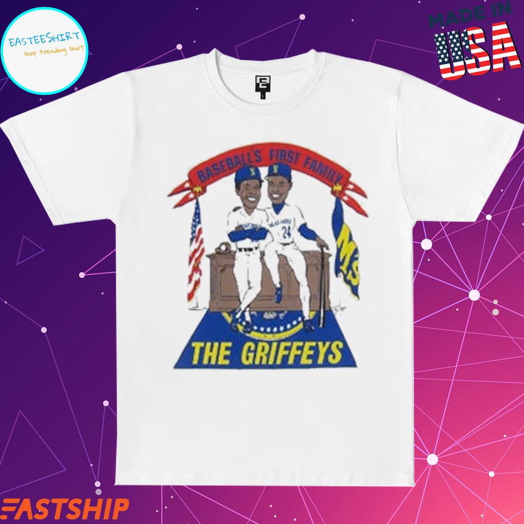 Ken Griffey and Ken Griffey Jr. Seattle Mariners baseball's first family  the griffeys shirt, hoodie, sweater, long sleeve and tank top