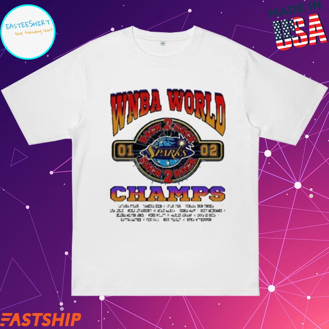 Official Los Angeles Lakers Wnba Los Angeles Sparks Back To Back Champs  shirt - Limotees
