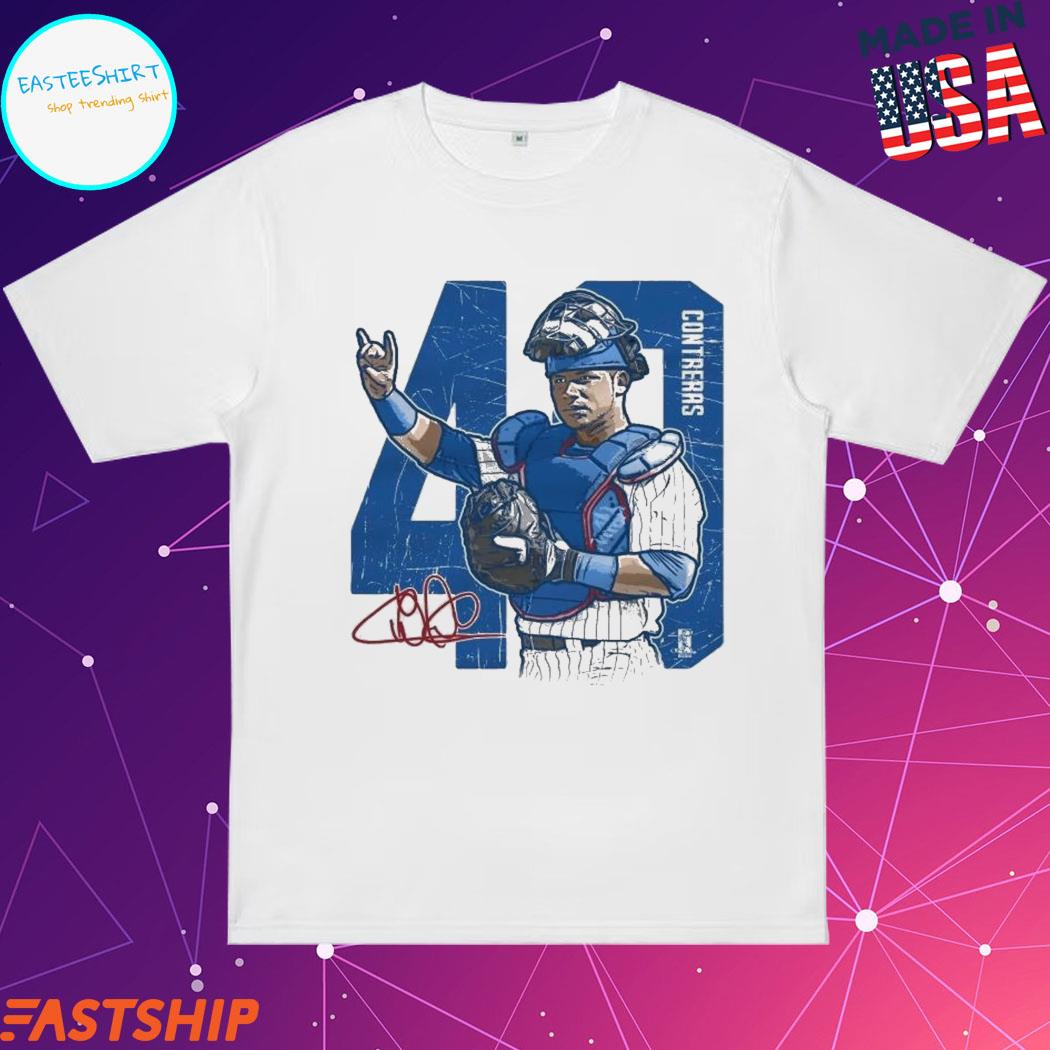 Willson Contreras Signature baseball Chicago C Alpha T-Shirt - Guineashirt  Premium ™ LLC