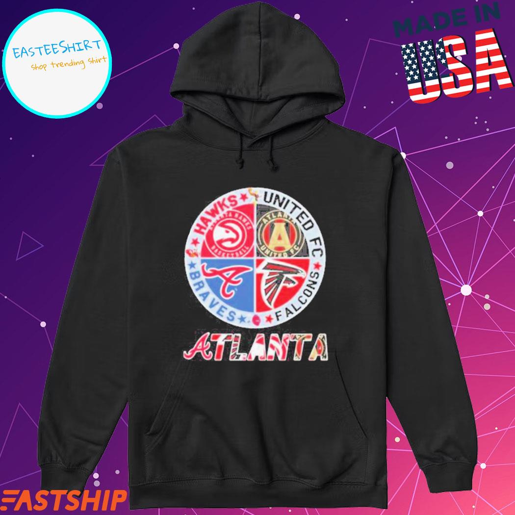 Official Georgia atlanta braves falcons hawks T-shirt, hoodie, tank top,  sweater and long sleeve t-shirt