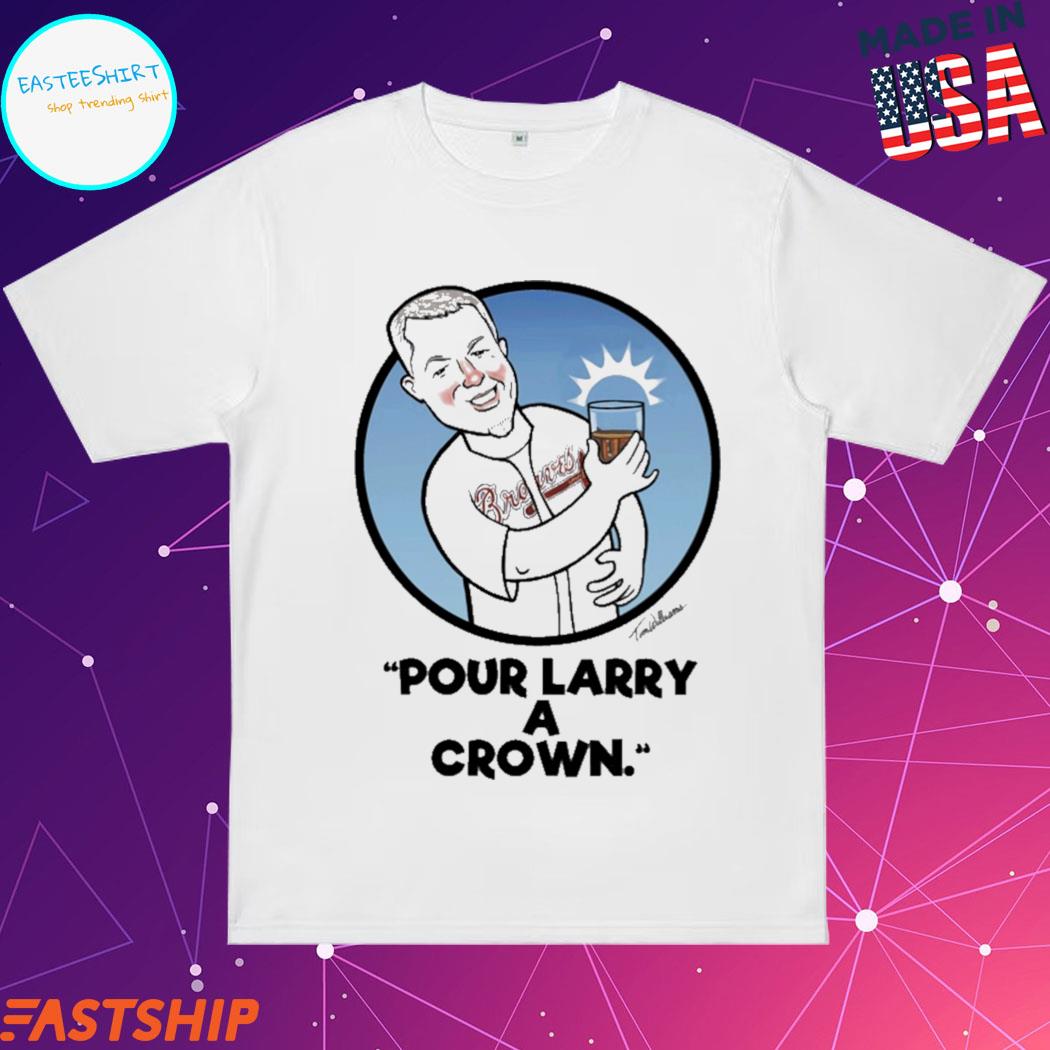 Official chipper Jones Pour Larry A Crown Signatures T-Shirt