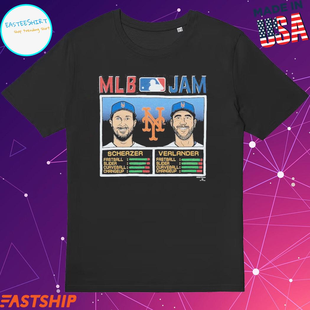 New York Mets Max Scherzer & Justin Verlander Homage Black MLB Jam  Tri-Blend T-Shirt, hoodie, sweater, long sleeve and tank top