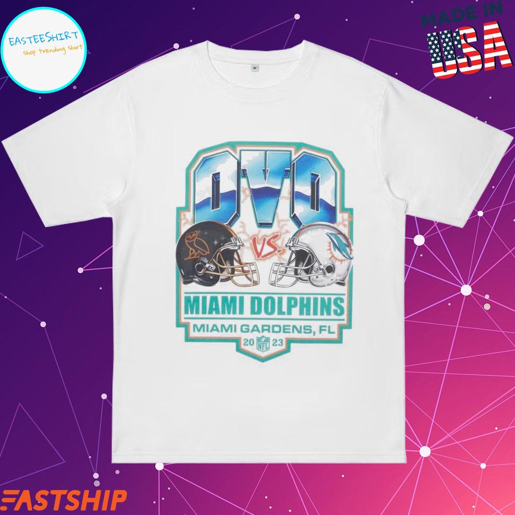 Official ovo x NFL miamI dolphins game day 2023 T-shirts, hoodie, tank top,  sweater and long sleeve t-shirt