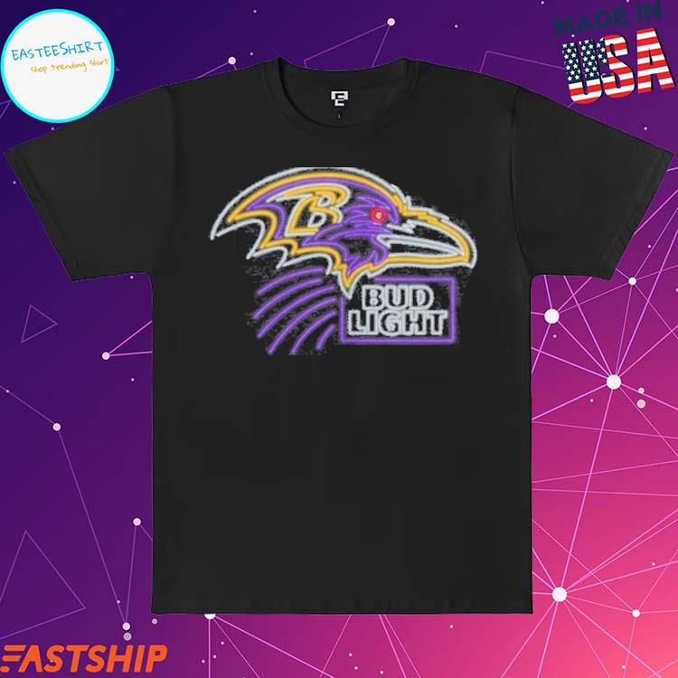 Bud Light Baltimore Ravens T-Shirt L