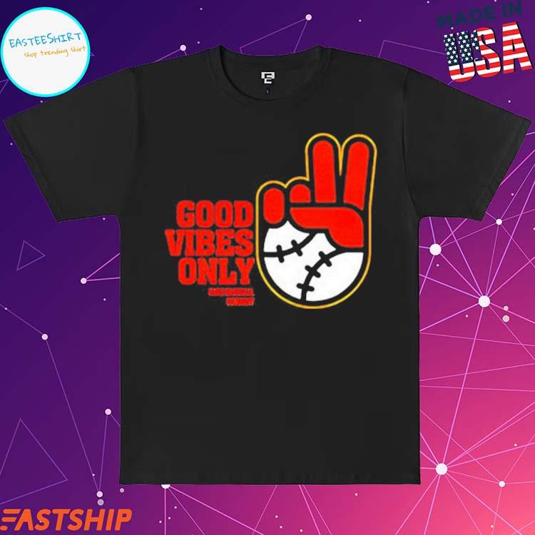 Rake Baseball Company Good Vibes Only La Tee Adult L / heather-royal