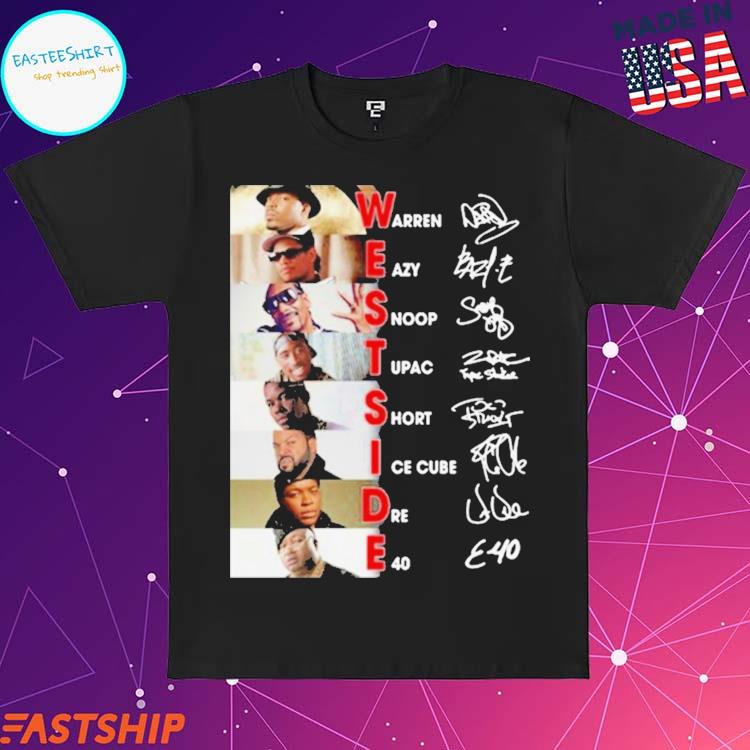 Official hip hop halftime show westside signatures T-shirt, hoodie