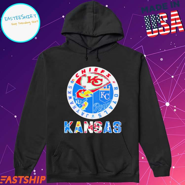 Kansas Chiefs Kansas City Royals Kansas Jayhawks T Shirts, Hoodies,  Sweatshirts & Merch