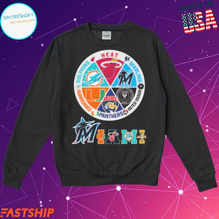 Miami sports team Dolphins Inter Heat Marlins shirt, hoodie, sweater and  v-neck t-shirt