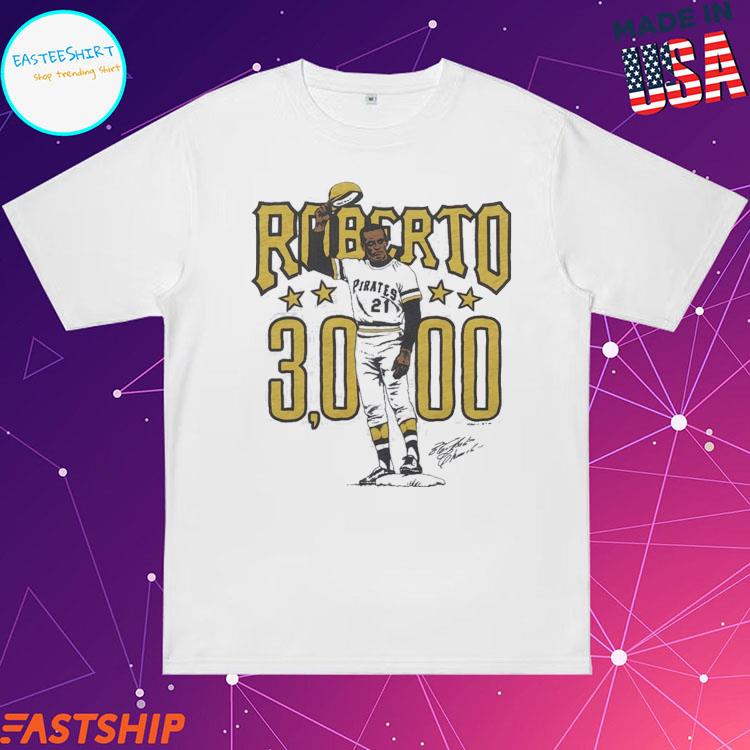 Official pirates roberto clemente 3000 signature T-shirts, hoodie, sweater,  long sleeve and tank top