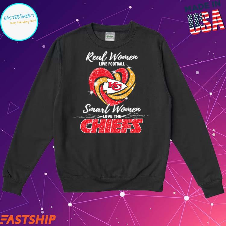 Real women love football smart women love the KC Chiefs shirt, hoodie,  sweater, long sleeve and tank top