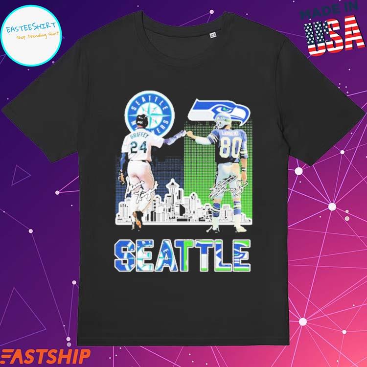 Official seattle ken griffey jr and steve largent signatures T-shirt,  hoodie, tank top, sweater and long sleeve t-shirt