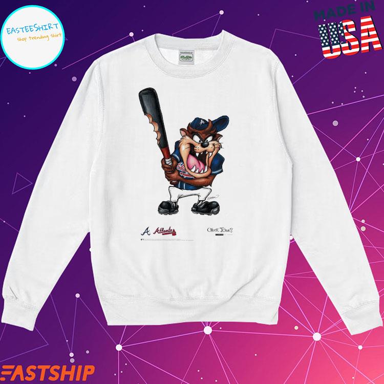 Official taz tasmanian devil x mlb atlanta braves T-shirts, hoodie, tank  top, sweater and long sleeve t-shirt