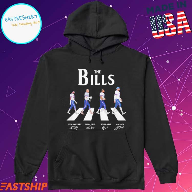 The Bills signatures devin singletary jordan poyer sefon diggs josh allen  Buffalo Bills NFL T-shirts, hoodie, sweater, long sleeve and tank top