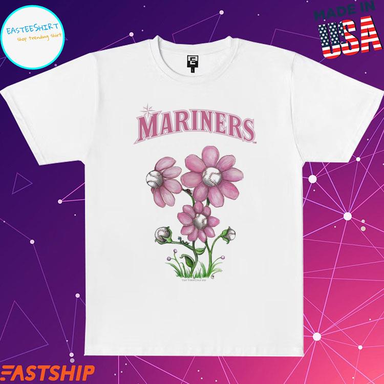 Seattle Mariners Tiny Turnip Women's Blooming Baseballs 3/4