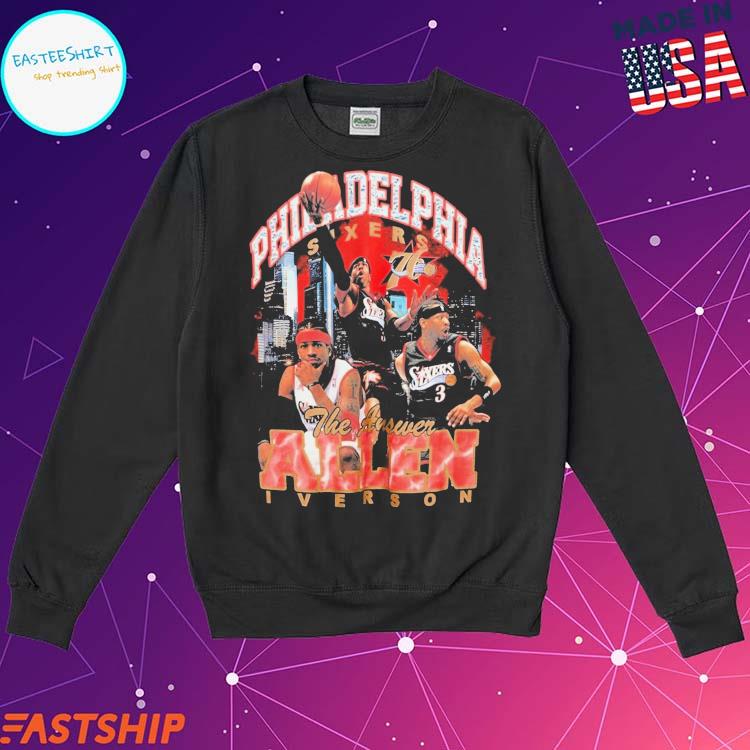 Allen Iverson Philadelphia 76ers vintage shirt, hoodie, sweater, long sleeve  and tank top