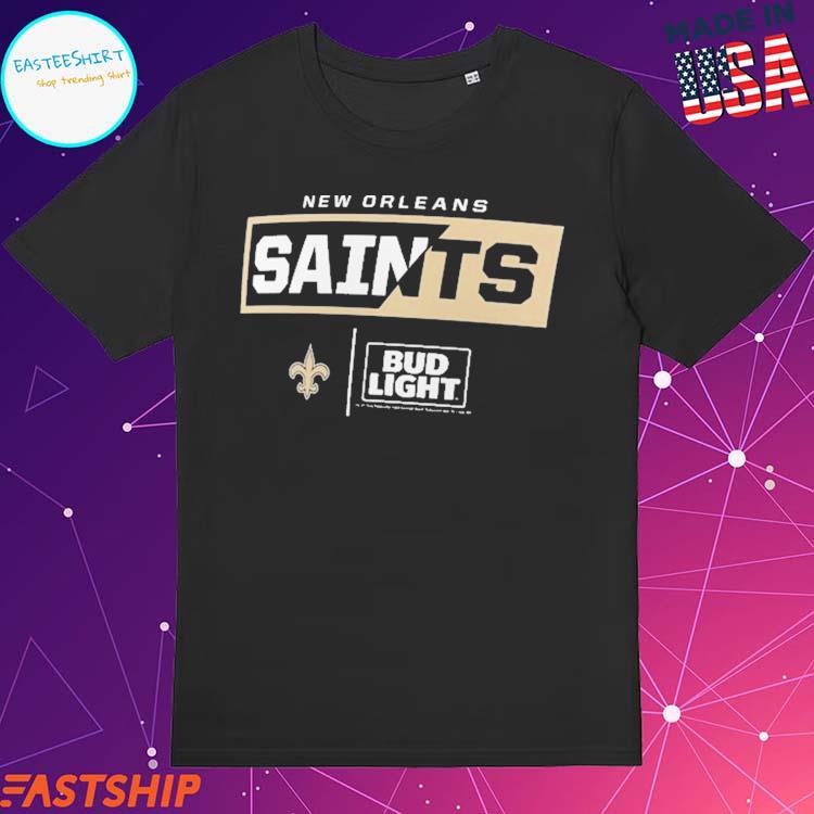 Men's Fanatics Branded Black New Orleans Saints NFL x Bud Light T-Shirts,  hoodie, sweater, long sleeve and tank top