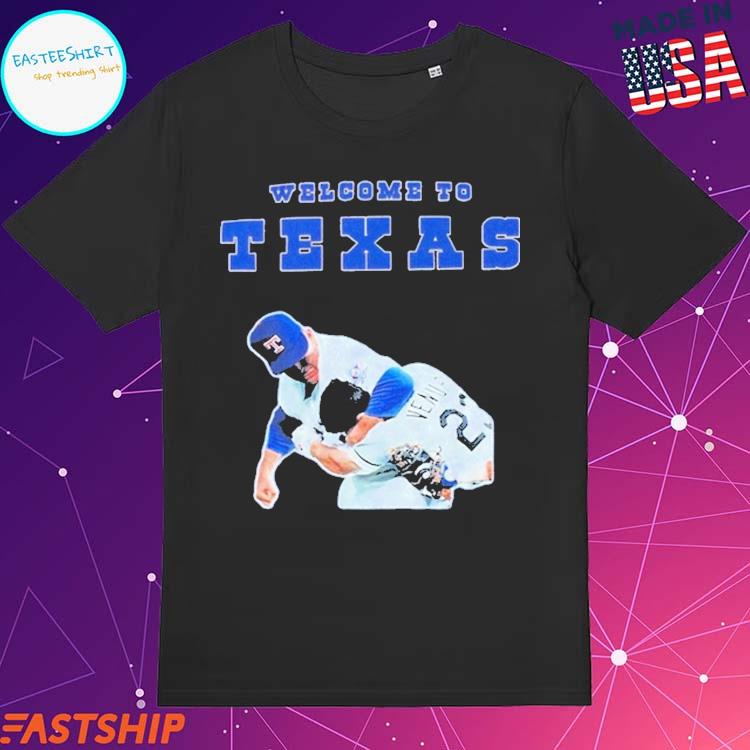 Official nolan ryan welcome to Texas robin ventura punch T-shirts, hoodie,  tank top, sweater and long sleeve t-shirt