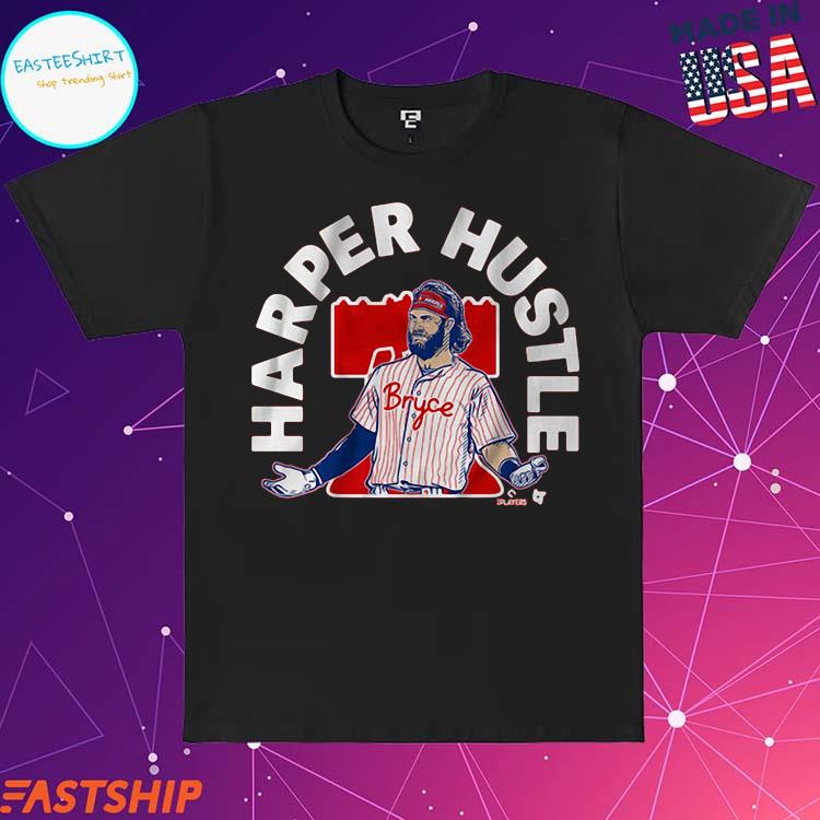  Bryce Harper - Harper Hustle - Philadelphia Baseball Premium T- Shirt : Clothing, Shoes & Jewelry