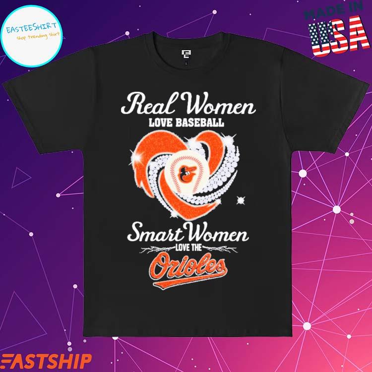 Baltimore Orioles Heart LOVE Ladies V Tshirt