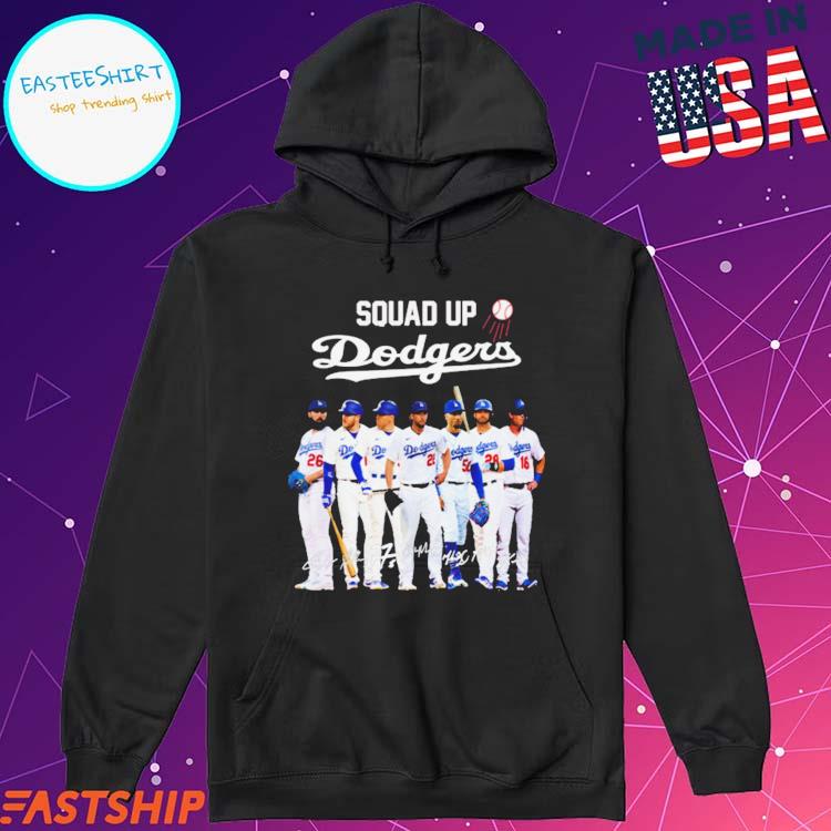 Official squad up Dodgers signature T-shirt, hoodie, tank top, sweater and  long sleeve t-shirt