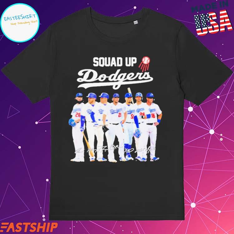 Squadd Up Los Angeles Dodgers 2023 Signatures Shirt