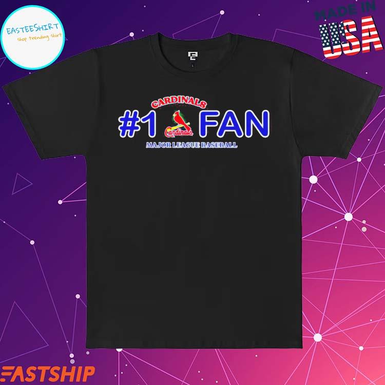 Official st. Louis Cardinals #1 Fan Major League Baseball T-Shirts