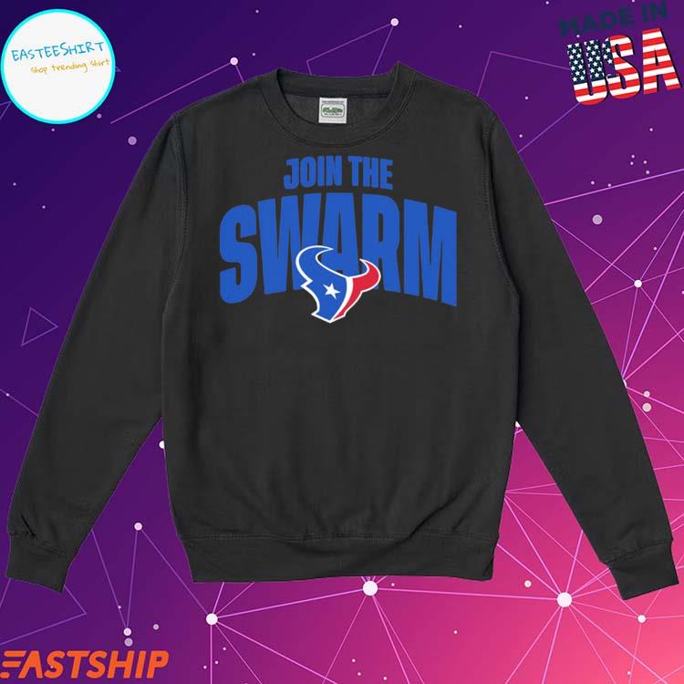 Official texans team join the swarm houston texans T-shirt, hoodie, tank  top, sweater and long sleeve t-shirt