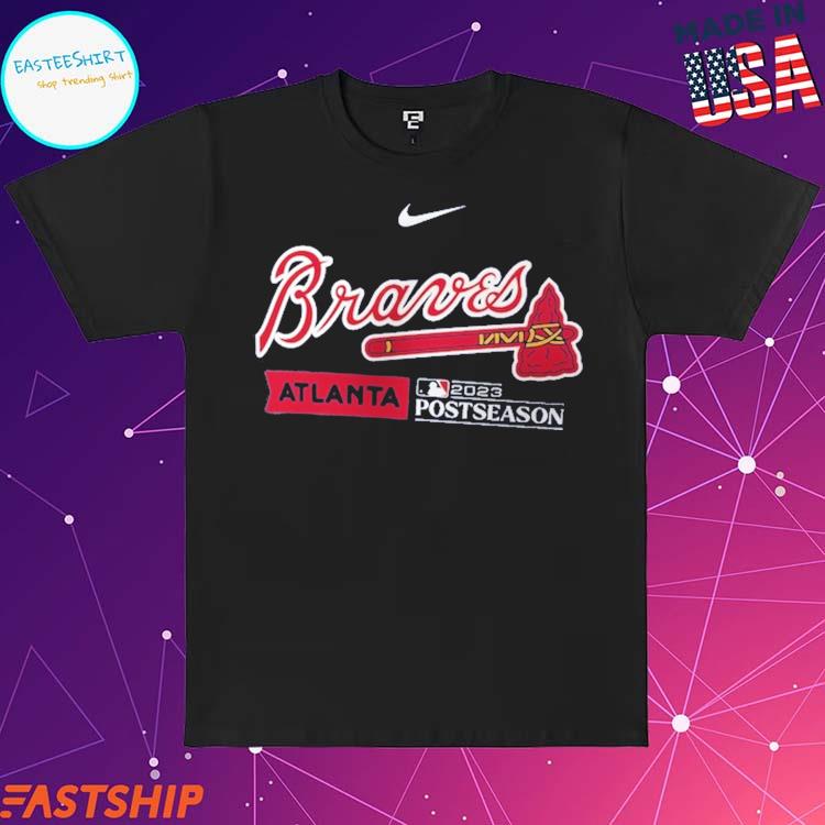 Atlanta Braves Nike 2023 Postseason Authentic Collection Dugout T