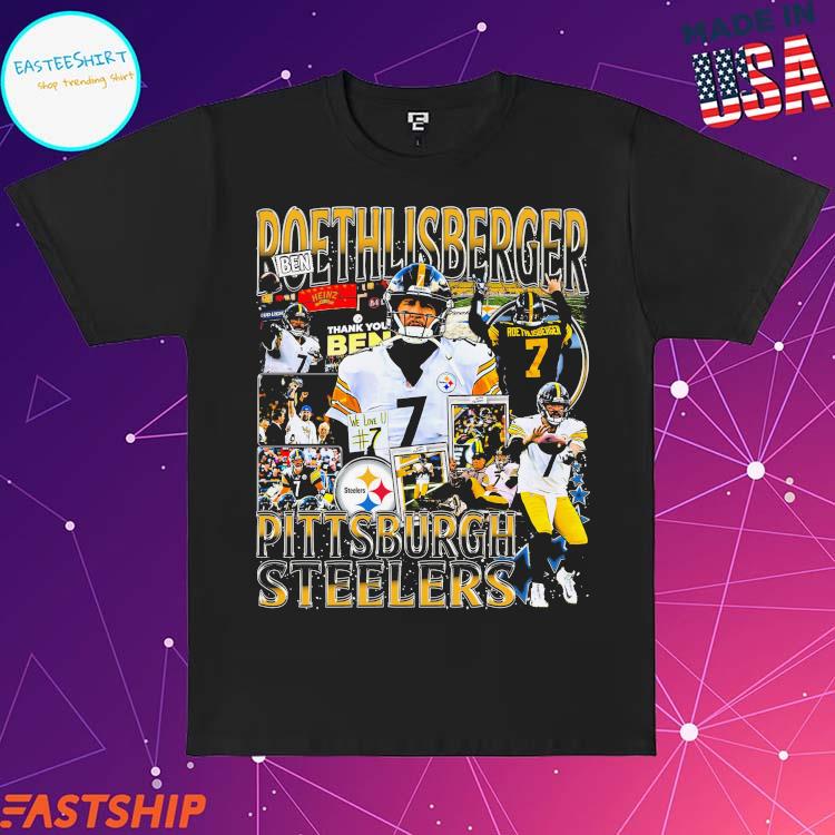 Official ben Roethlisberger Thank You Ben We Love U #7 Pittsburgh Steelers  T-Shirt, hoodie, tank top, sweater and long sleeve t-shirt