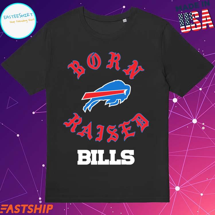 Official Fanatics Merch Buffalo Bills Born x Raised T-Shirt - Wiotee