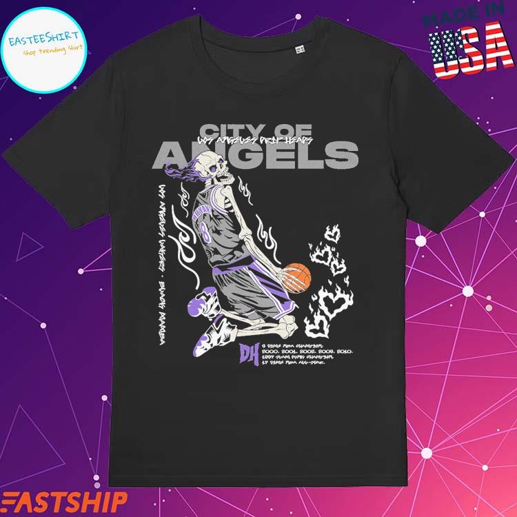 Official drip Heads Laker City Of Angels Lakers Black Mamba T