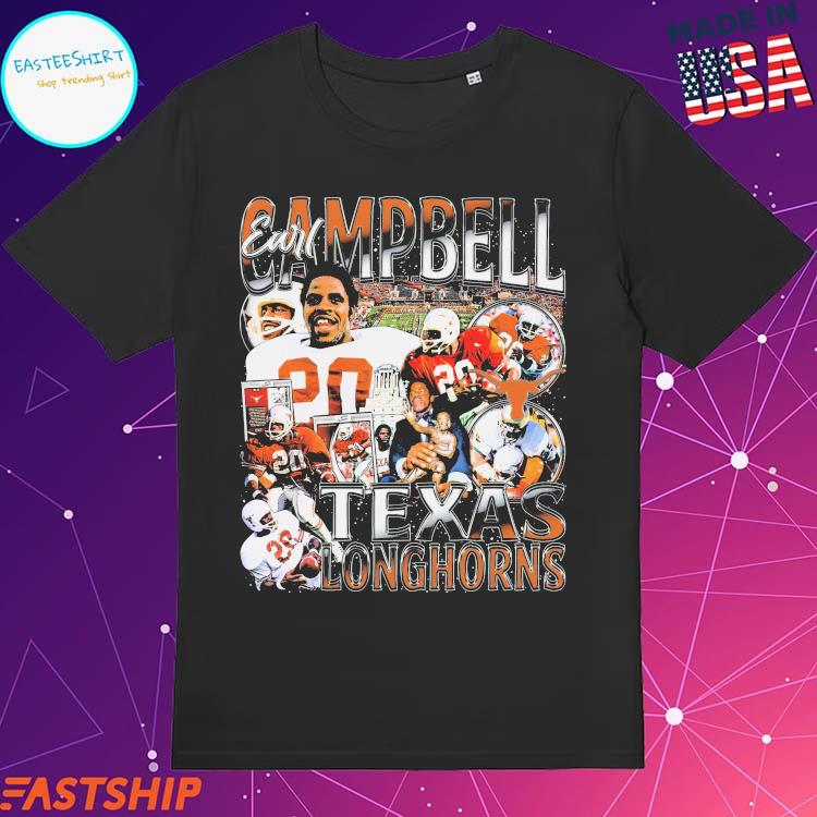 Earl Campbell Texas Jerseys, Earl Campbell Shirts, Texas Longhorns