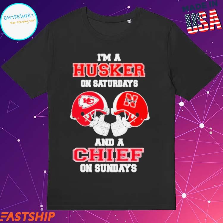 I'm A Huskers On Saturdays And A Chiefs On Sundays Helmet 2023 Shirt,  hoodie, sweater, long sleeve and tank top